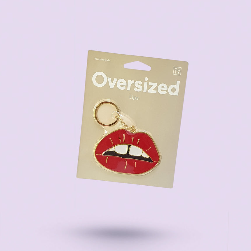 Oversized Lips Keyring - Happy Factory
