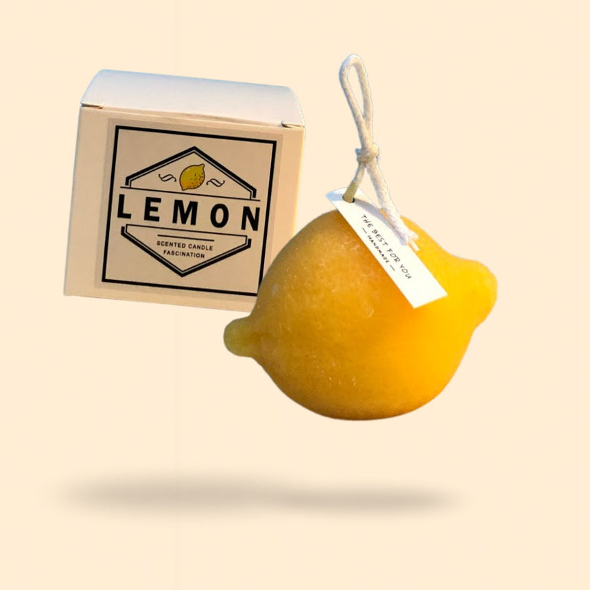 Handmade Lemon Candle - Happy Factory