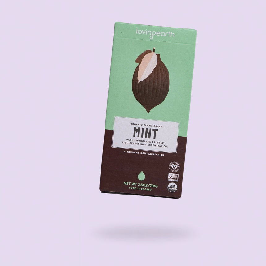 Loving Earth Crunchy Mint Mylk Chocolate Bar